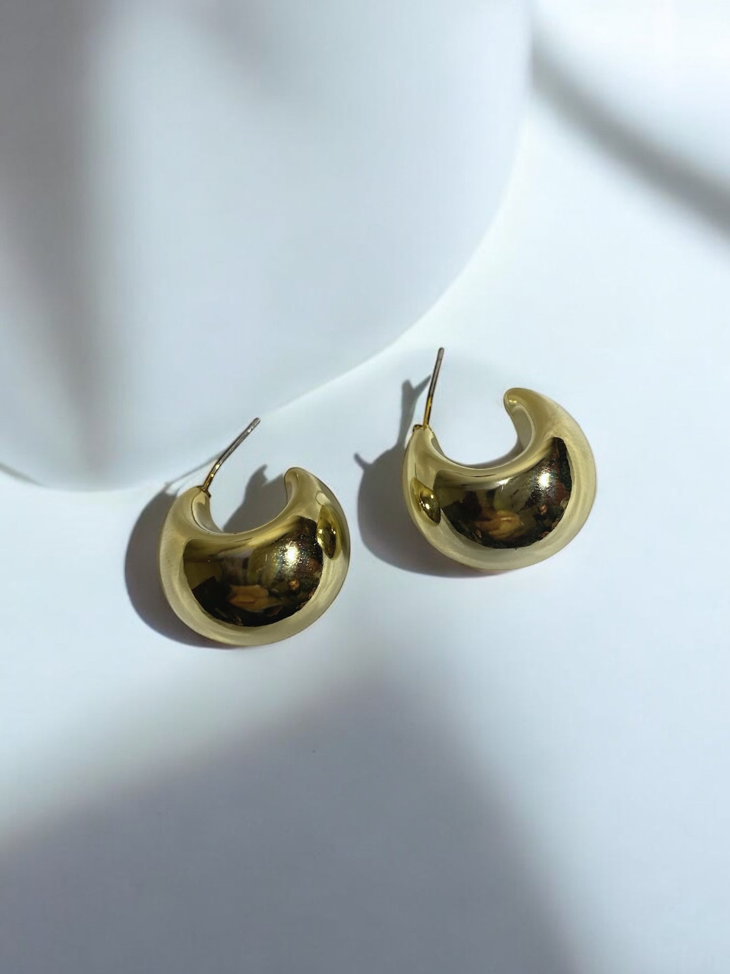 Luxe Crescent Hoop Earrings