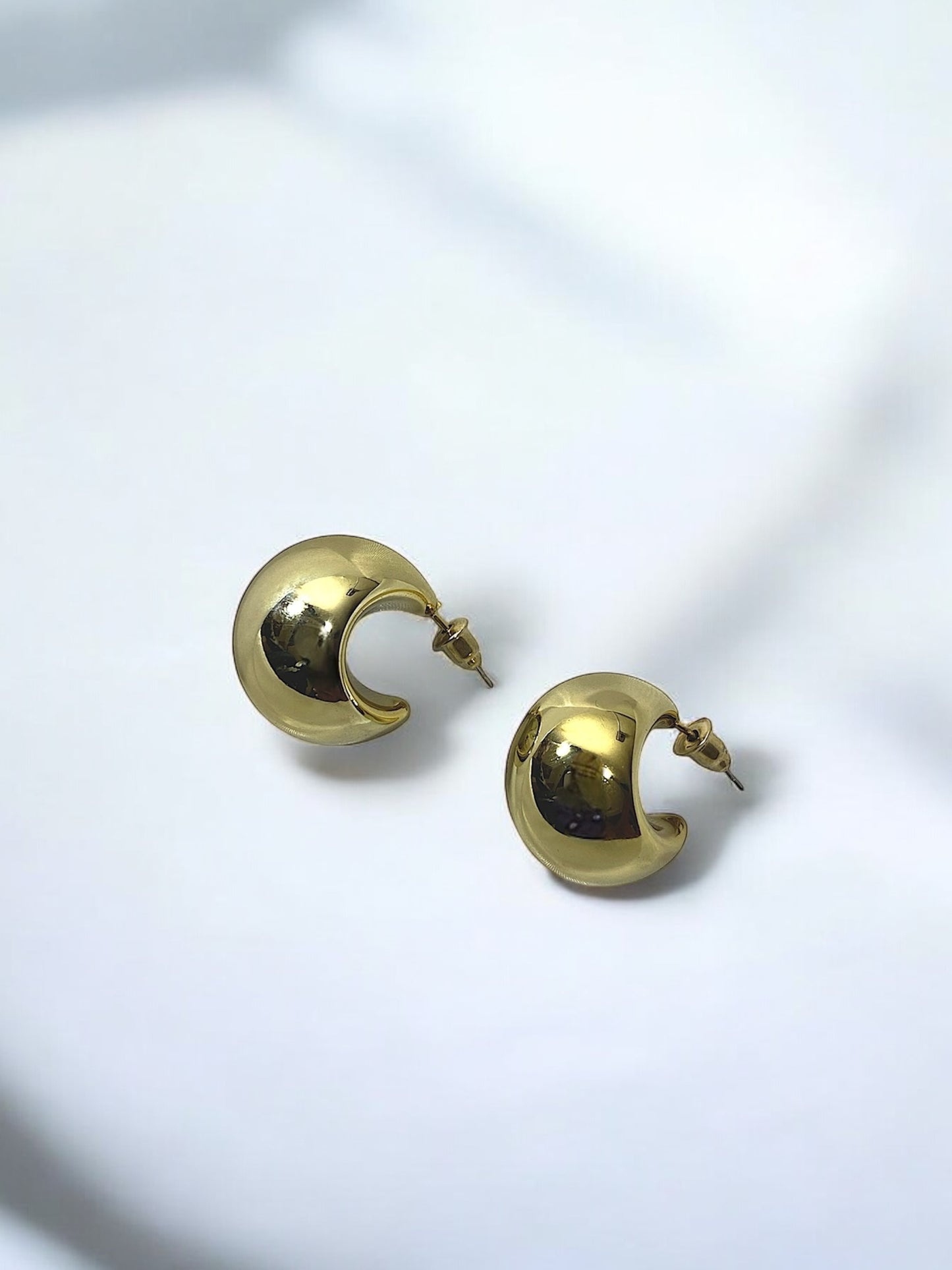 Luxe Crescent Hoop Earrings