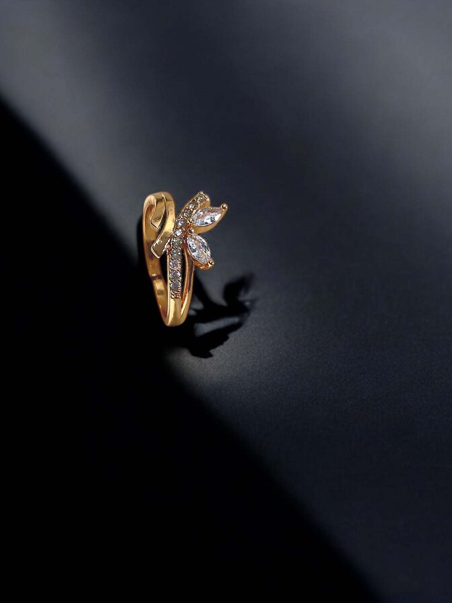 Golden Leaf Adjustable Ring