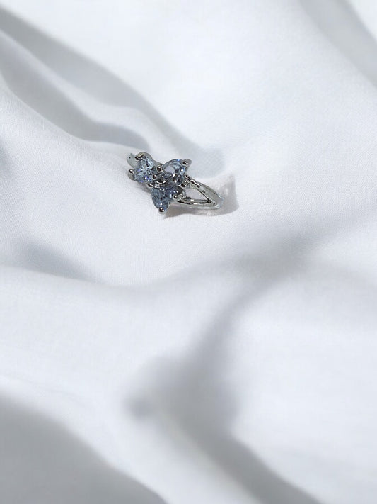 Enchanted Bloom Butterfly Adjustable Ring