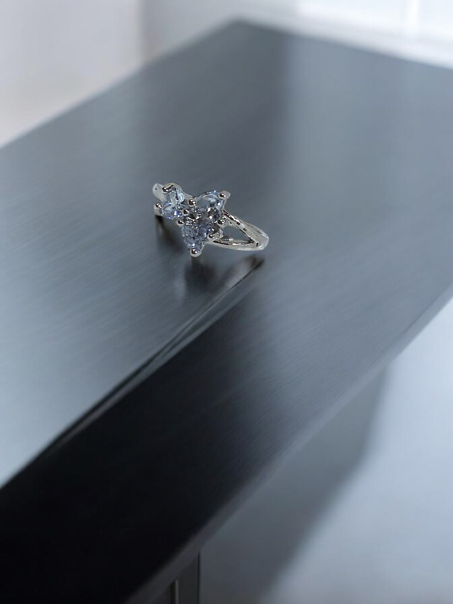 Enchanted Bloom Butterfly Adjustable Ring