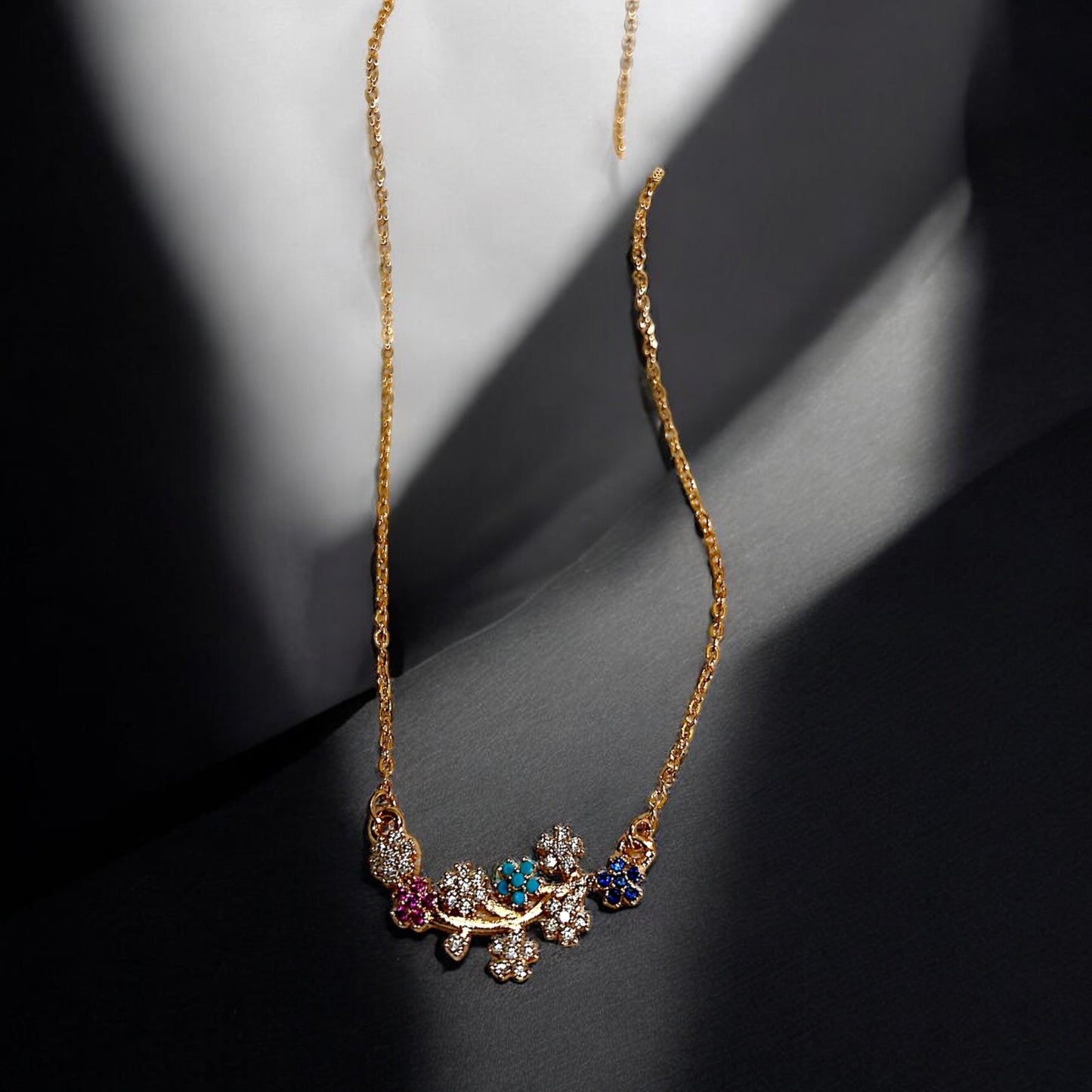 Enchanted Blossom Gemstone Necklace
