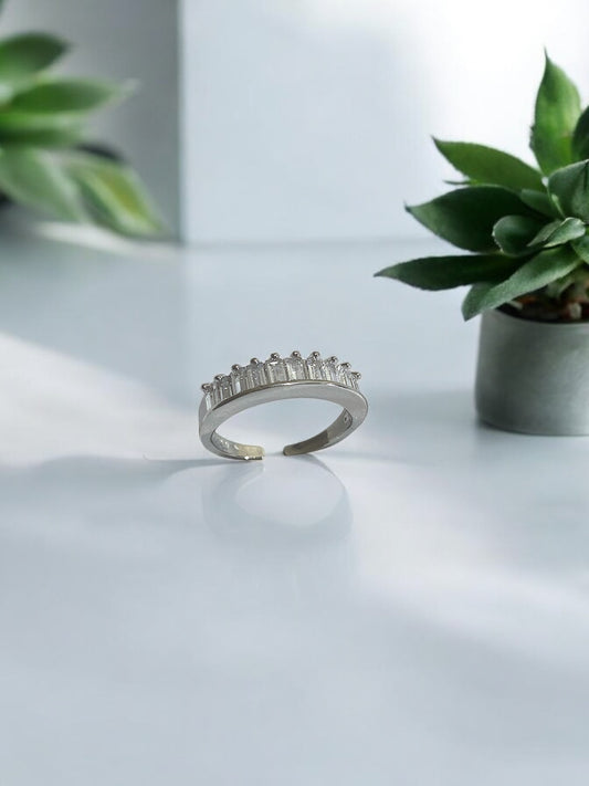 Celestial Silver Adjustable Ring