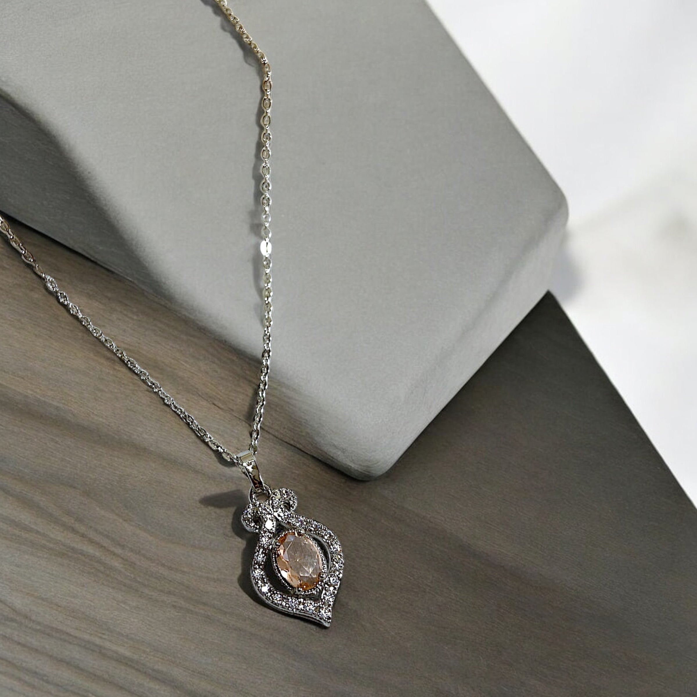 Regal Glow Pendant Necklace
